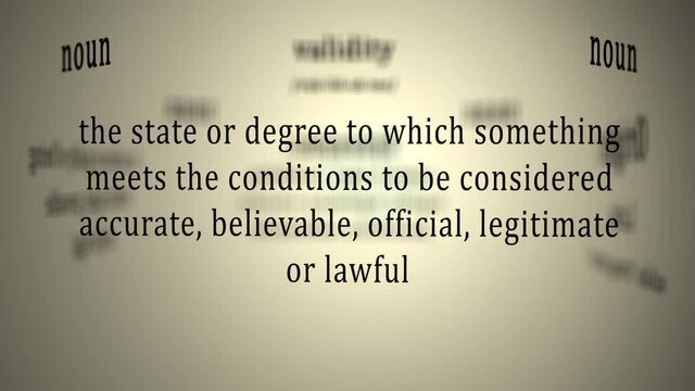 Definition: Validity