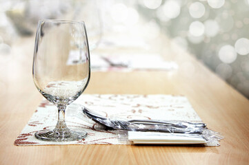 dining room table set in meeting room