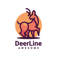 Illustration vector graphic of Deer, good for logo design