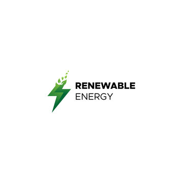 Minimalist design Renewable energy logo design