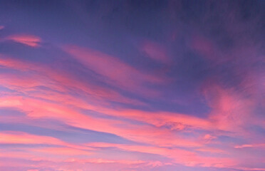 Naklejka na ściany i meble pink clouds, sky background
