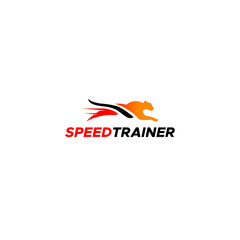 Minimalist design Speed Trainer run logo design