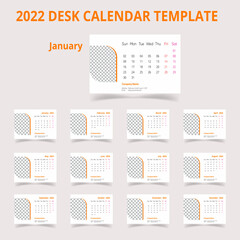 Corporate Business Desk Calendar Design