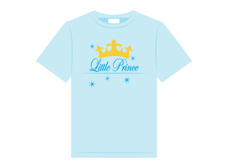 Little prince t-shirt design, vector illustration