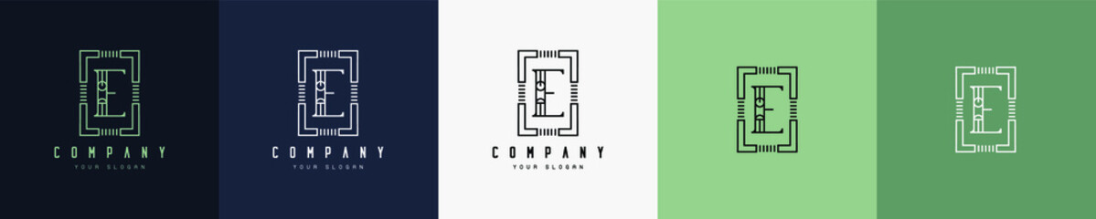 luxury alphabet letter frame symbol logo template. Logo design. Vintage logo. Retro logo.