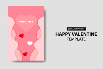 Happy Valentine Day Story Template