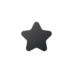 Big Star icon, ranking mark. favorite sign website design, web button, mobile app. Stock vector illustration isolated on white background