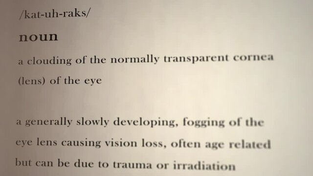 Cataracts Definition