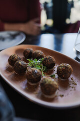 gastronomic photography of some Spanish croquettes