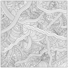 Astract coloring page. Coloring book for adult.