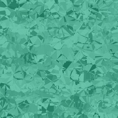 Abstract macro crystal geometric background texture Jungle green color. Random pattern background. Texture Jungle green color pattern background.