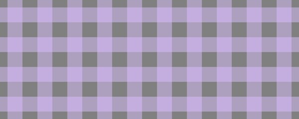 Banner, plaid pattern. Grey on Lavender color. Tablecloth pattern. Texture. Seamless classic pattern background.