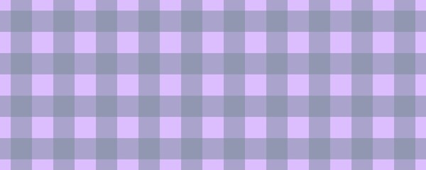 Banner, plaid pattern. Lavender on Light Slate Grey color. Tablecloth pattern. Texture. Seamless classic pattern background.