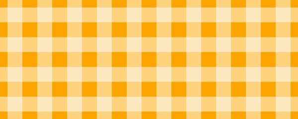 Banner, plaid pattern. Orange on White color. Tablecloth pattern. Texture. Seamless classic pattern background.