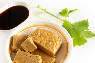 Halva made with grape molasses.