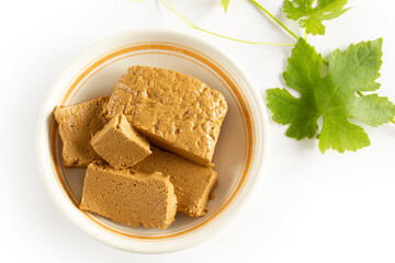 Halva made with grape molasses.