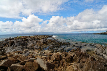 rocky coast of the ocean