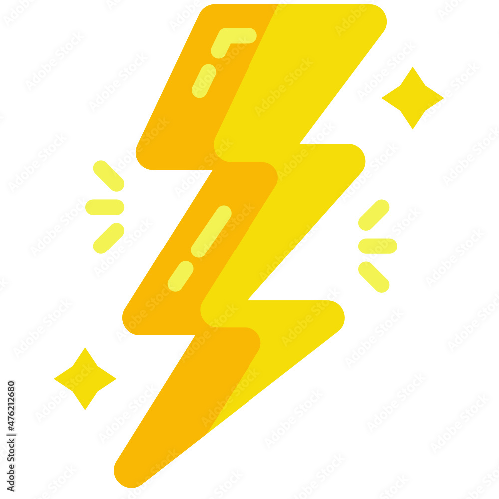 Poster bolt flat icon