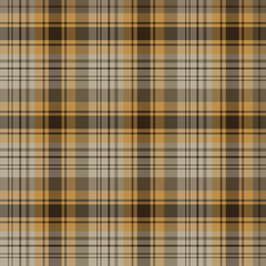 Seamless pattern in awesome brown, beige and gray colors for plaid, fabric, textile, clothes, tablecloth and other things. Vector image.