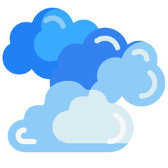 Fototapeta premium cloud flat icon