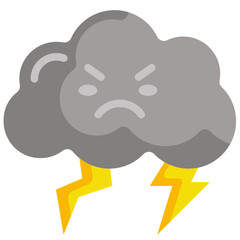 thunder flat icon