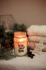 spa still life with candle