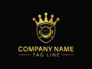 Gold playing Luxury Gold  Best creative vector Logo