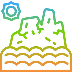 glacier gradient icon