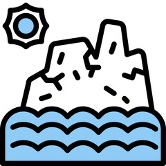 glacier one color icon