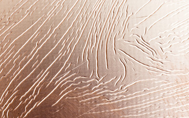 copper sheet with an interesting texture. background