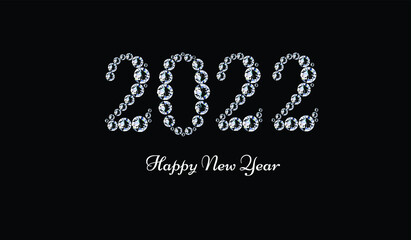 Dimond new year 2022 background