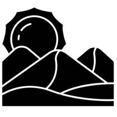 desert solid icon