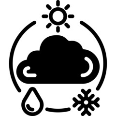 weather solid line icon