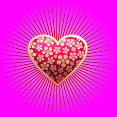 Vector Illustration. Set heart icons, concept of love. hand drawn icons and illustrations for valentines and wedding.