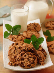 Chocolate cookies.