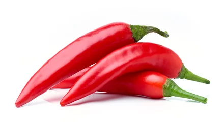 Gardinen Chilischoten rote scharfe Chilischoten  © Mara Zemgaliete