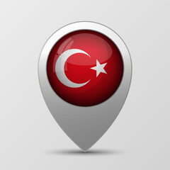 EPS10 Vector Patriotic background with Turkey flag colors. An element of impact for the use you want to make of it.