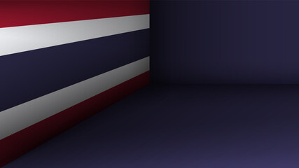 EPS10 Vector Patriotic background with Thailand flag colors. An element of impact for the use you want to make of it.