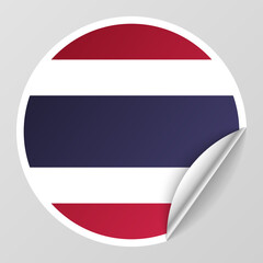 EPS10 Vector Patriotic background with Thailand flag colors. An element of impact for the use you want to make of it.