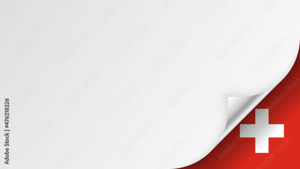 Poster eps10 vector patriotic background with switzerland flag colors. an element of impact for the use you