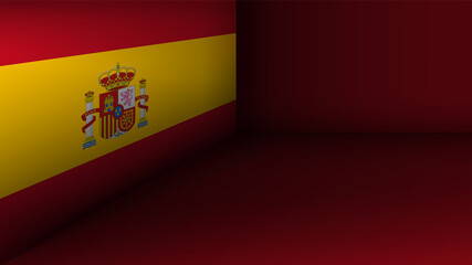 EPS10 Vector Patriotic background with Spain flag colors. An element of impact for the use you want to make of it.