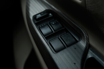 Obraz na płótnie Canvas right side car interior power window button