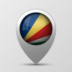 Fototapeta premium EPS10 Vector Patriotic background with Seychelles flag colors. An element of impact for the use you want to make of it.