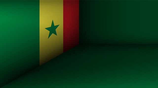 EPS10 Vector Patriotic background with Senegal flag colors. An element of impact for the use you want to make of it.