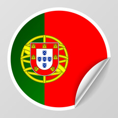 Obraz premium EPS10 Vector Patriotic background with Portugal flag colors. An element of impact for the use you want to make of it.