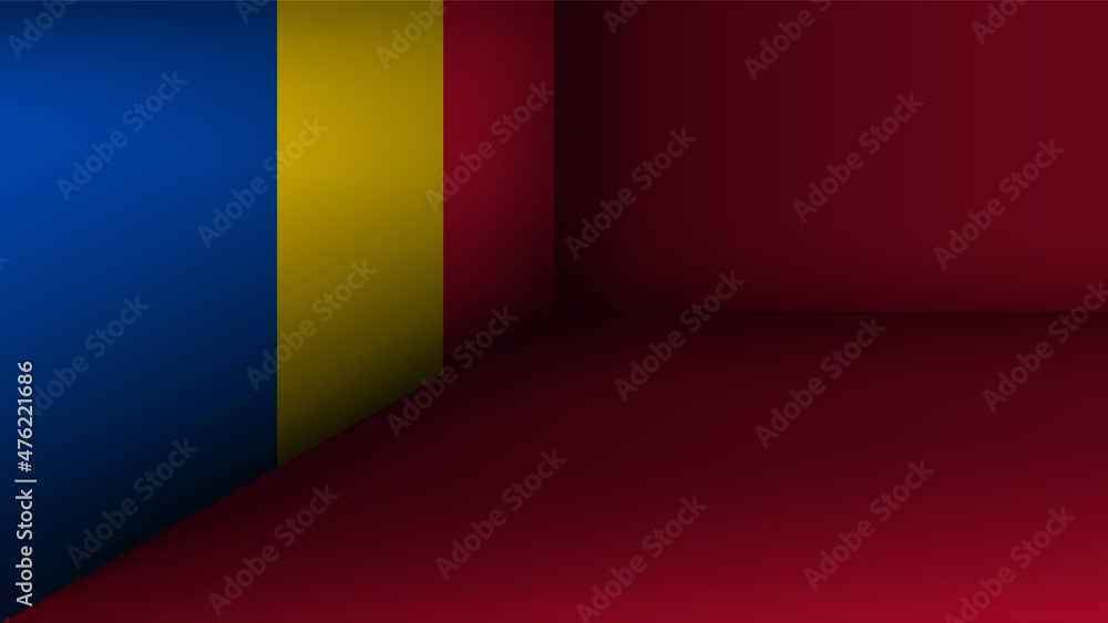 Poster eps10 vector patriotic background with moldova flag colors. an element of impact for the use you wan