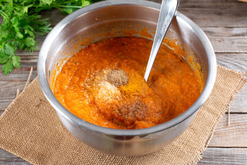 Cooking vegetable puree, step by step, homemade food