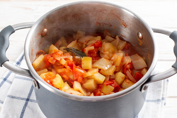 Vegetables for preparing salad for the winter. Home preparation, canning. Step by step.