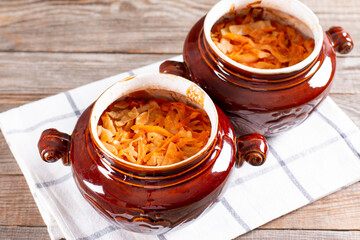 Stewed cabbage with meat. Preparation of the recipe, step by step.