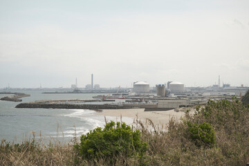 Obraz premium 「久慈浜海岸」茨城県日立市 日立灯台